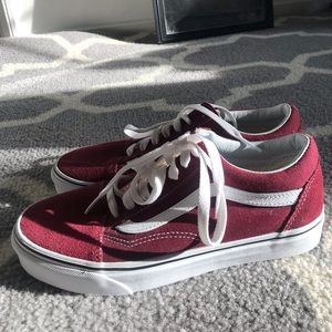 maroon old skool vans
